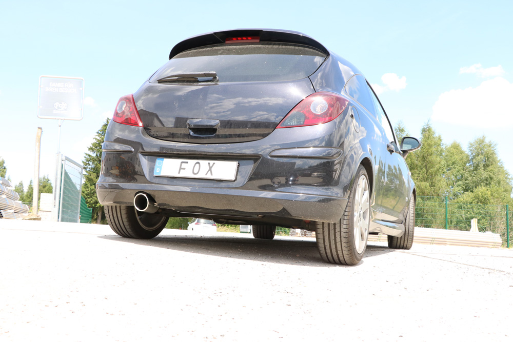 Opel Corsa D GSI Endschalldämpfer quer Ausgang einseitig - 1x100 Typ 16 Opel Corsa D GSI Endschalldämpfer quer Ausgang einseitig - 1x100 Typ 16
