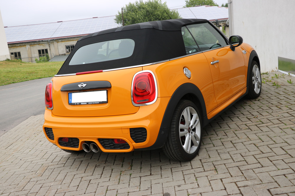 Mini Cooper S - F56 & F57 Endschalldämpfer Ausgang mittig - 2x100 Typ 25 Mini Cooper S - F56 & F57 Endschalldämpfer Ausgang mittig - 2x100 Typ 25