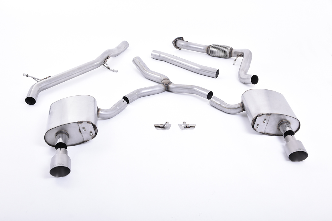 Audi A4 2.0 TFSI B9 Quattro Saloon & Avant (Non OPF/GPF Models inc Mild Hybrid & mitout Brace Bars) Dual 100mm GT100