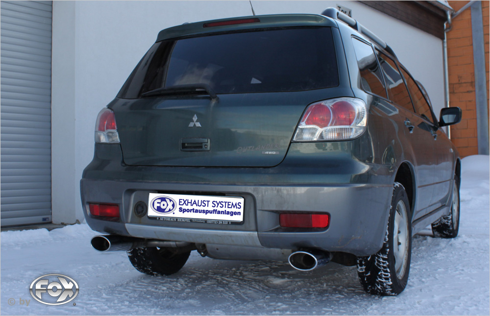 Mitsubishi Outlander 4WD Endschalldämpfer Ausgang rechts/links - 115x85 Typ 33 rechts/links