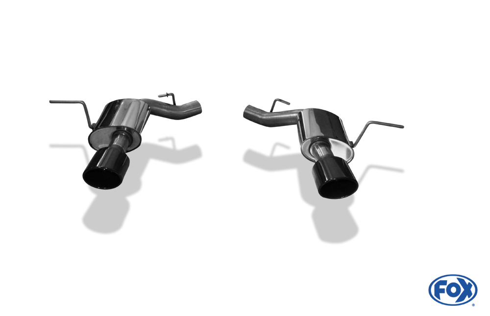 Jeep Grand Cherokee WK II - 6,4l SRT8 ab 2014 Endschalldämpfer rechts/links - 129x106 Typ 32 rechts/links SCHWARZ glänzend emalliert