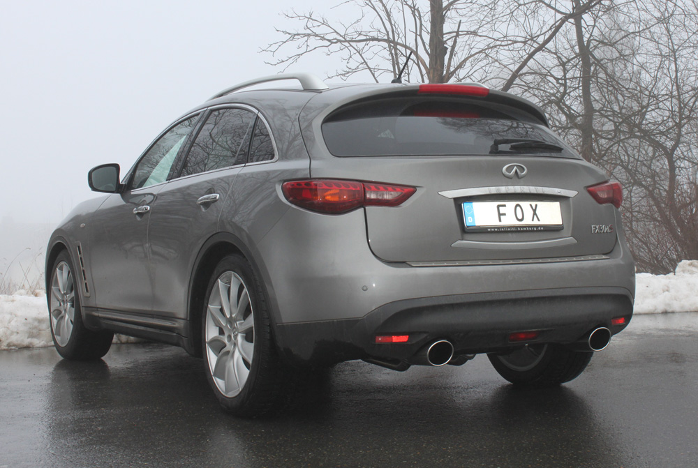 Infiniti FX30d Endschalldämpfer quer Ausgang rechts/links - 129x106 Typ 32 rechts/links