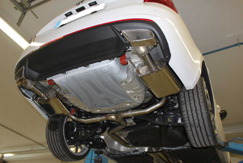 Skoda Octavia 5E RS - TSI mit und ohne OPF Endschalldämpfer rechts/links - Austritt der Endrohre in den originalen Endrohren