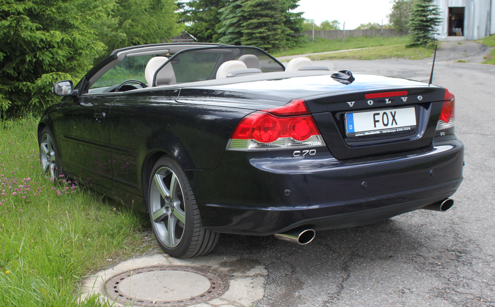 Volvo C70 II - Cabrio Endschalldämpfer quer Ausgang rechts/links - 115x85 Typ 32 rechts/links