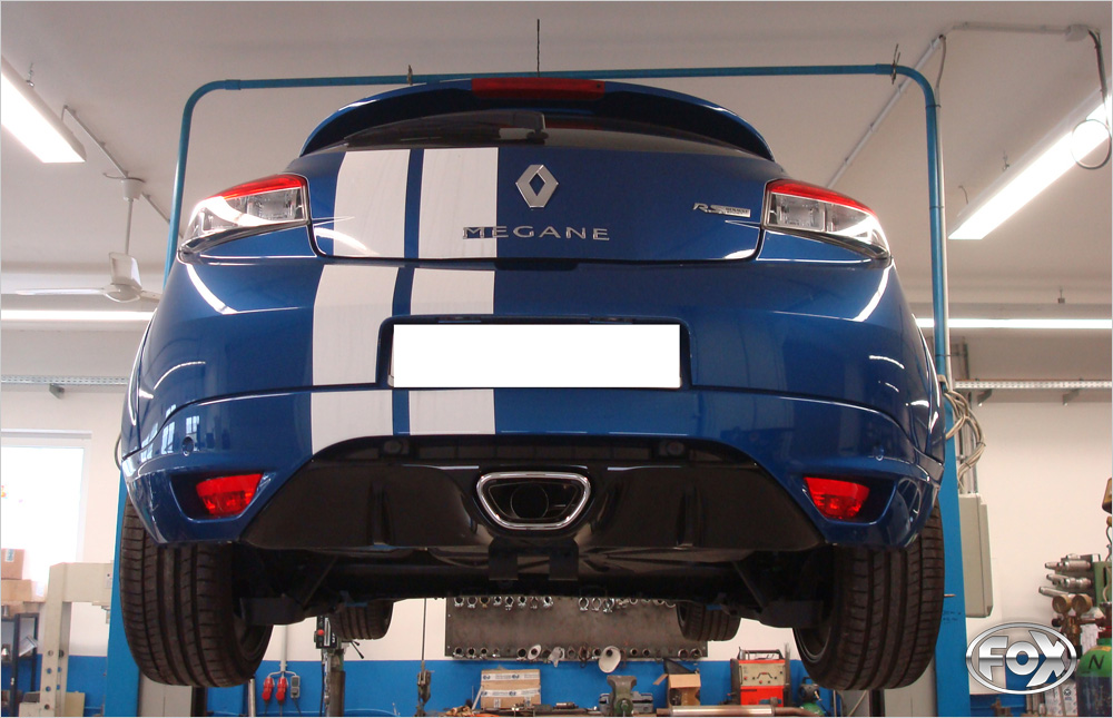 Renault Megane III Coupe Endschalldämpfer - 1x70 Typ 10 nicht sichtbar