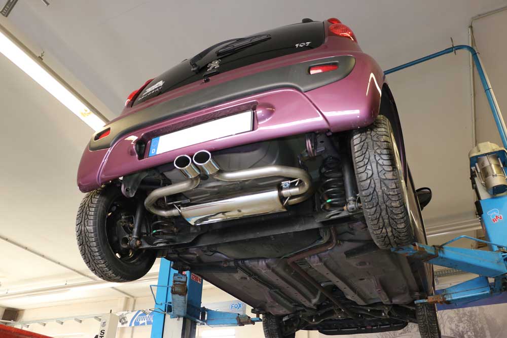 CitroenC1/ Peugeot 107/ Toyota Aygo Endschalldämpfer Ausgang mittig - 2x86x54 Typ 32