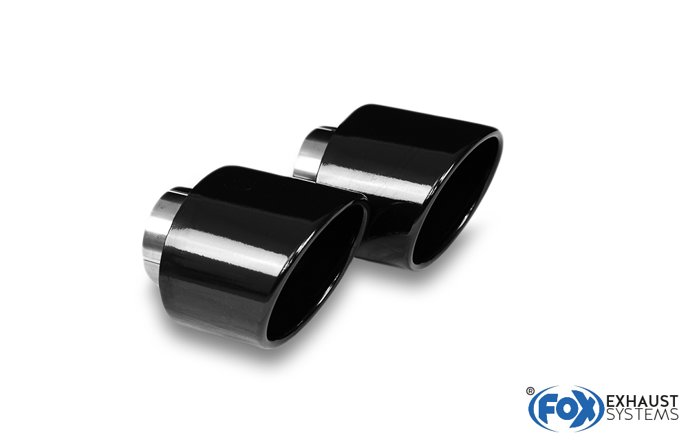 Hyundai i30N Performance + Fastback Endrohre passend auf den originalen Endschalldämpfer - 129x106 Typ 32 rechts/links schwarz emalliert Hyundai i30N Performance + Fastback Endrohre passend auf den originalen Endschalldämpfer - 129x106 Typ 32 rechts/links schwarz emalliert