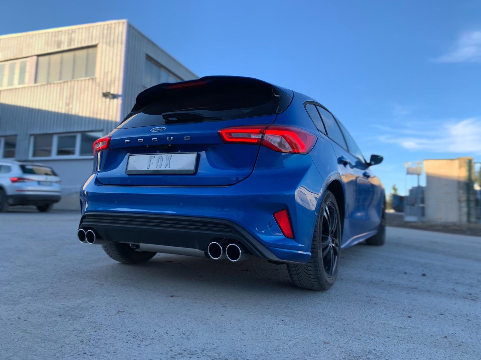 Ford Focus IV ST-Line - starre Hinterachse Endschalldämpfer Ausgang rechts/links - 2x90 Typ 16 rechts/links Ford Focus IV ST-Line - Einzelradaufhängung Endschalldämpfer Ausgang rechts/links - 2x90 Typ 16 rechts/links