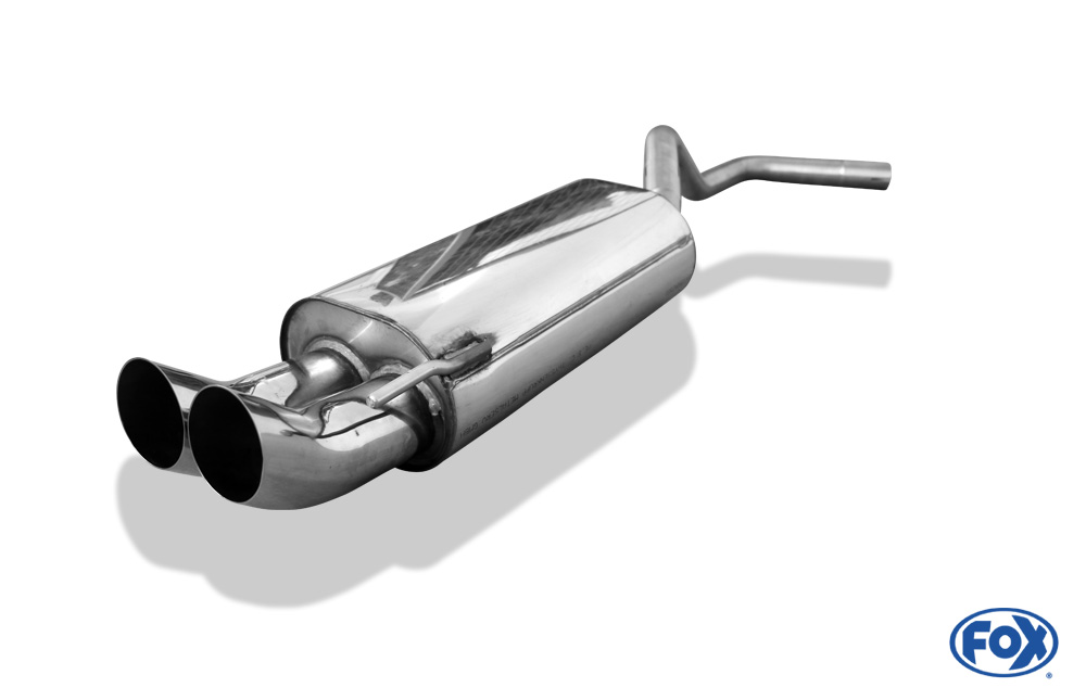 VW Polo 6N Endschalldämpfer Ø50mm - 2x76 Typ 18