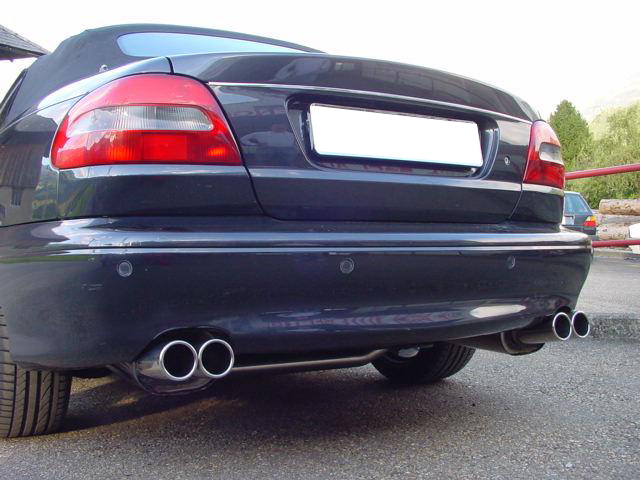 Volvo C70 I - Coupe & Cabrio Endschalldämpfer Ausgang rechts/links - 2x80 Typ 12 rechts/links Volvo C70 I - Coupe & Cabrio Endschalldämpfer Ausgang rechts/links - 2x80 Typ 12 rechts/links