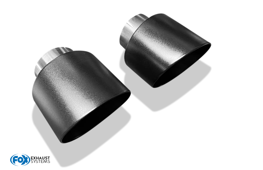 Hyundai i30N Performance + Fastback Endrohre passend auf den originalen Endschalldämpfer - 1x114 Typ 25 rechts/links schwarz Matt Hyundai i30N Performance + Fastback Endrohre passend auf den originalen Endschalldämpfer - 1x114 Typ 25 rechts/links schwarz Matt