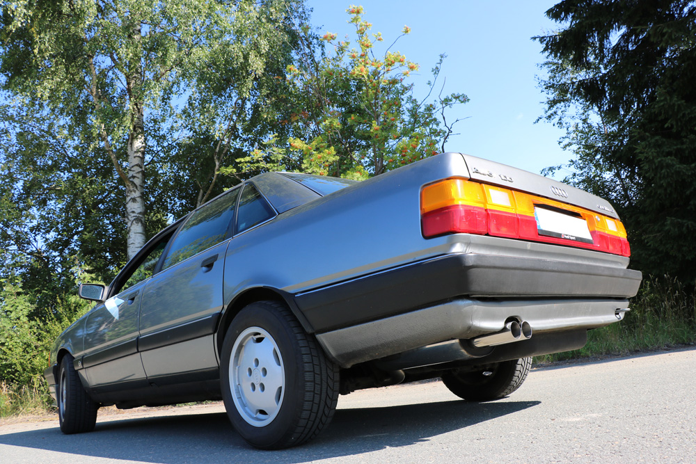Audi 100 quattro Typ C3 Endschalldämpfer - 2x63 Typ 10 Audi 100 quattro Typ C3 Endschalldämpfer - 2x63 Typ 10