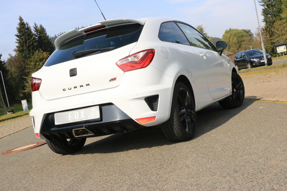 Seat Ibiza 6J - Cupra Facelift Endschalldämpfer - 1x55 Typ 10 (nicht sichtbar) Seat Ibiza 6J - Cupra Facelift Endschalldämpfer - 1x55 Typ 10 (nicht sichtbar)