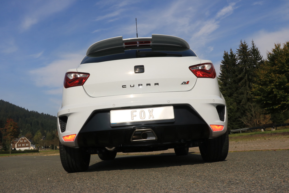 Seat Ibiza 6J - Cupra Facelift Endschalldämpfer - 1x55 Typ 10 (nicht sichtbar) Seat Ibiza 6J - Cupra Facelift Endschalldämpfer - 1x55 Typ 10 (nicht sichtbar)