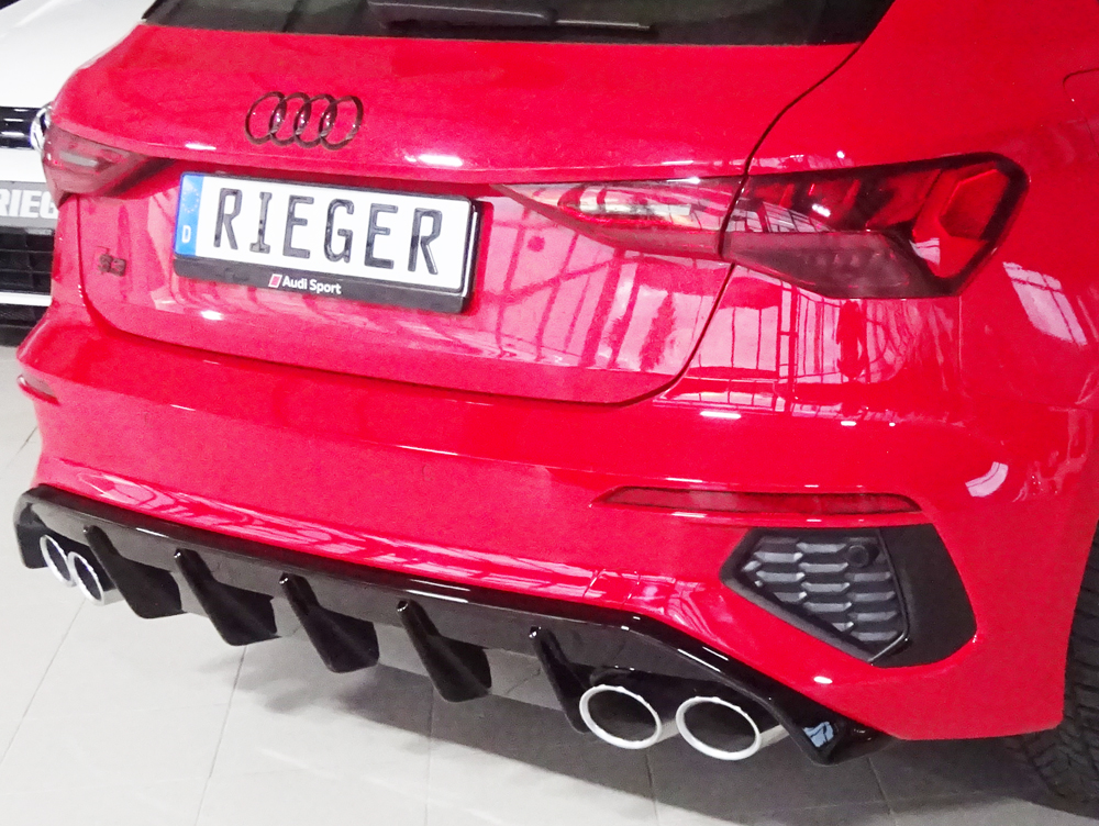 Rieger Heckeinsatz Audi A3 GY Sportback ABS Glänzend Rieger Heckeinsatz Audi A3 GY Sportback ABS Glänzend