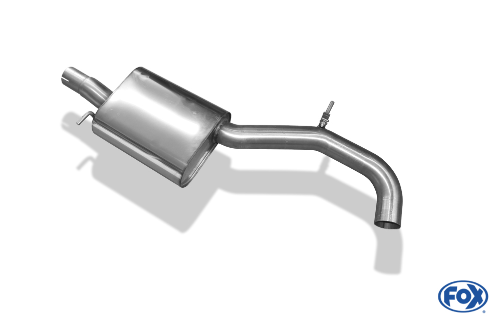 Audi S3 - 8P - Unidämpfer Mittelschalldämpfer gebaut als Unidämpfer (ohne Halter und Rohre) mit Gutachten-Kennzeichnung und dem Text "Zum Zwecke der Einzelabnahme" Audi A3 Typ 8P quattro + Sportback Mittelschalldämpfer