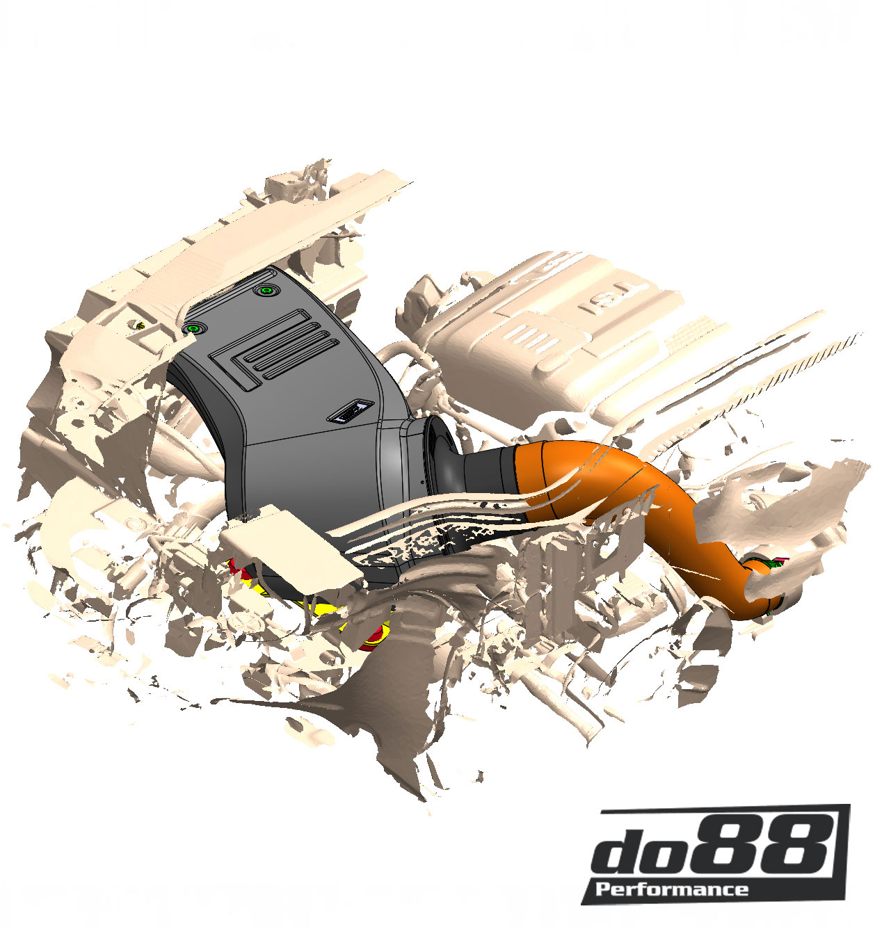 do88 Ansaugsystem VW Polo GTI, Seat Ibiza 1,8TSI EA888, Audi S1 2.0 TFSI, Hybrid Turbo Ø53mm