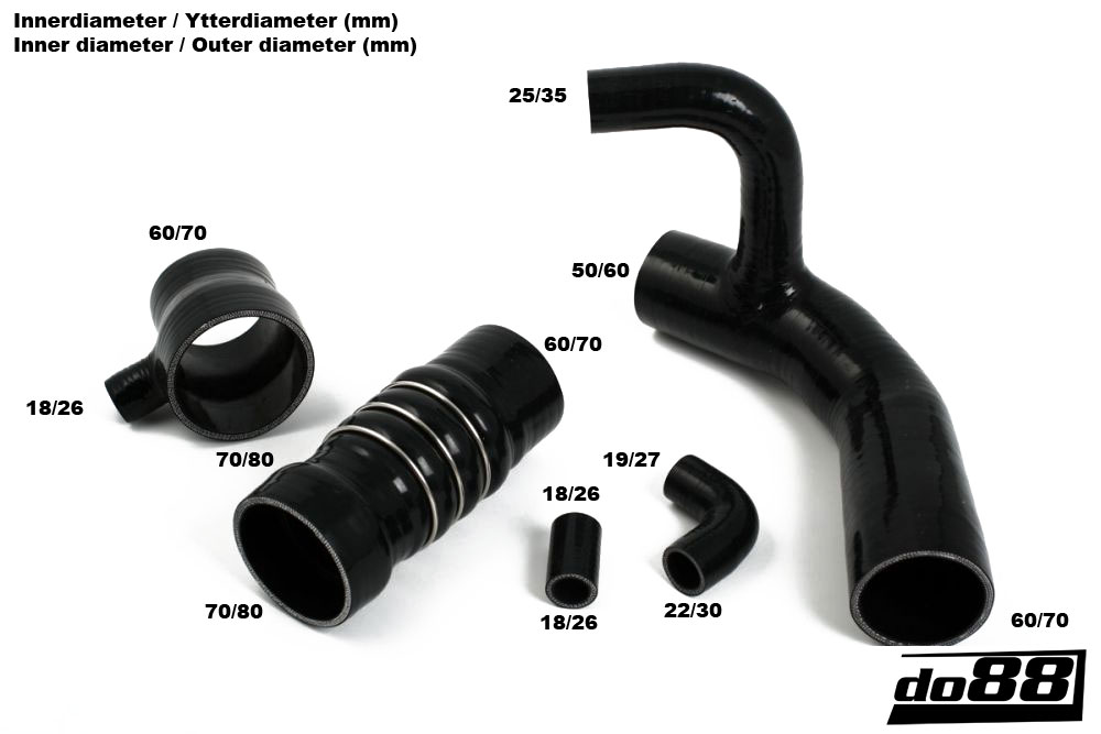 Audi Quattro 20v Druckschläuchen Schwarz Audi Quattro 20v Druckschläuchen Schwarz