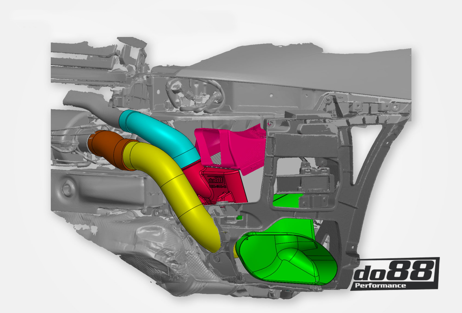 Porsche 911 Carrera (991.2) Ladeluftkühler-kit MERA für do88 Y-Rohr Porsche 911 Carrera (991.2) Ladeluftkühler-kit MERA für OEM Y-Rohr
