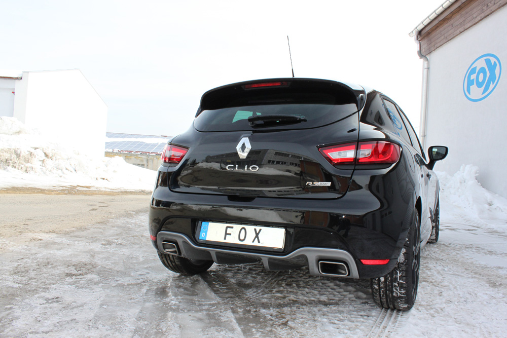 Renault Clio IV RS Endschalldämpfer quer Ausgang rechts/links - 1x50 rechts/links für Serienschürze (Endrohre nicht sichtbar) Renault Clio IV RS Endschalldämpfer quer Ausgang rechts/links - 1x50 rechts/links für Serienschürze (Endrohre nicht sichtbar)