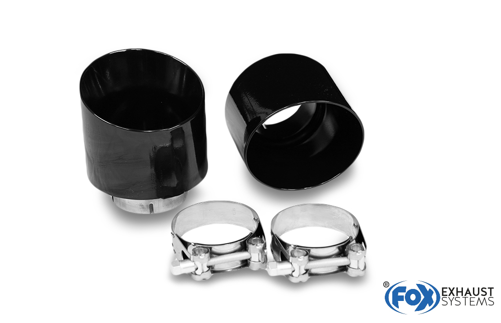 Hyundai i30N Performance + Fastback Endrohre passend auf den originalen Endschalldämpfer - 1x114 Typ 25 rechts/links schwarz