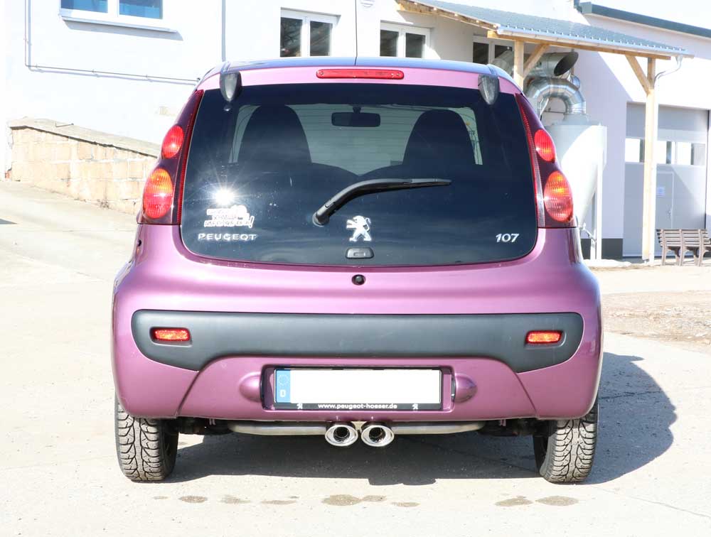 CitroenC1/ Peugeot 107/ Toyota Aygo Endschalldämpfer Ausgang mittig - 2x106x71 Typ 33 CitroenC1/ Peugeot 107/ Toyota Aygo Endschalldämpfer Ausgang mittig - 2x106x71 Typ 33