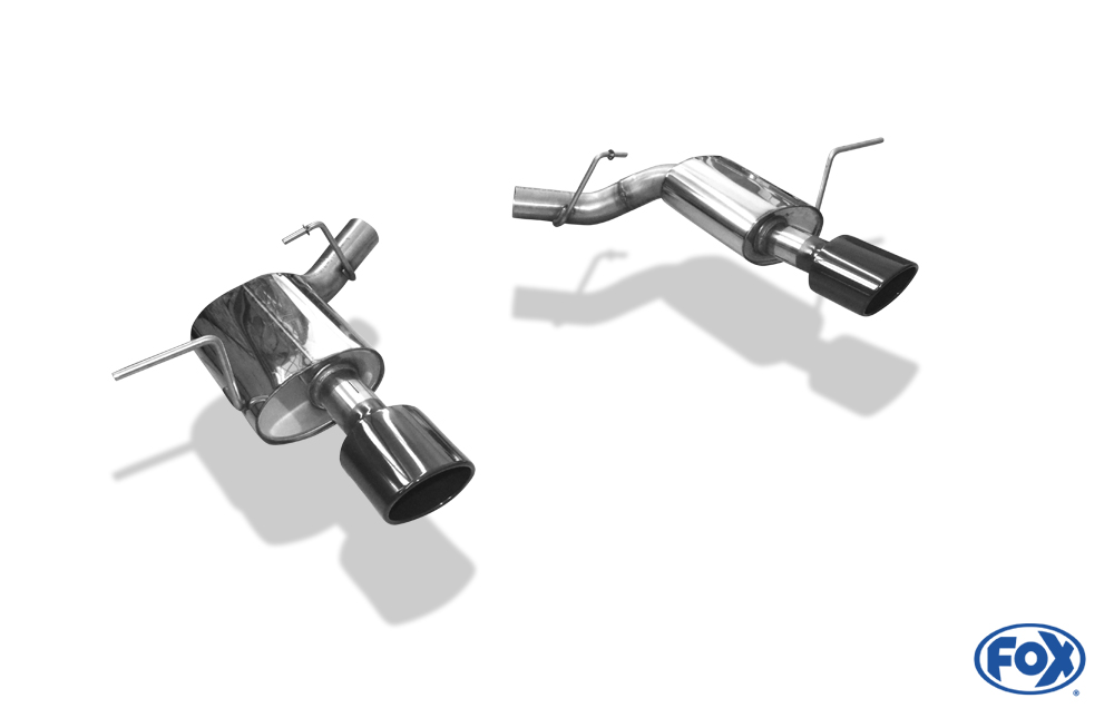 Jeep Grand Cherokee WK II - 6,4l SRT8 bis 2014 Endschalldämpfer rechts/links - 129x106 Typ 32 rechts/links SCHWARZ emalliert